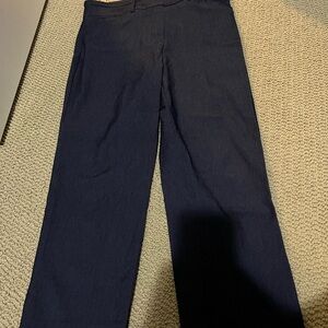 Hilary Radley Dark Blue Straight Leg Pants